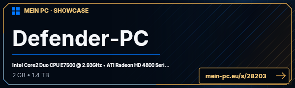 PC-Showcase Defender-PC von Defender1984 auf MEIN PC