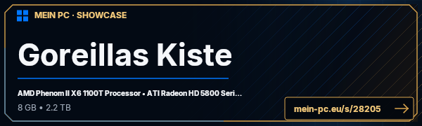 PC-Showcase Goreillas Kiste von Gorerilla auf MEIN PC