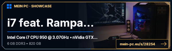 PC-Showcase i7 feat. Rampage von VauSex auf MEIN PC