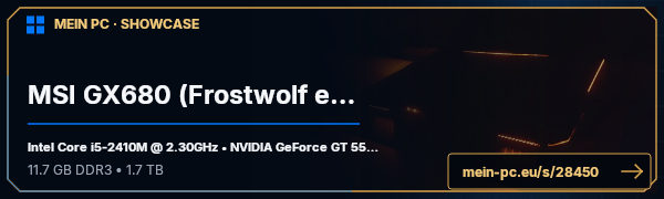 PC-Showcase MSI GX680 (Frostwolf edit) von KingOfNewMedia auf MEIN PC