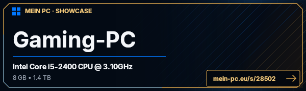 PC-Showcase Gaming-PC von MaxXor auf MEIN PC