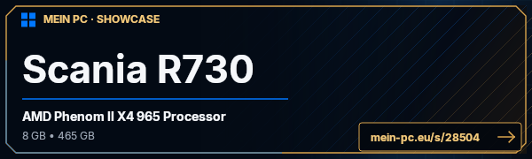 PC-Showcase Scania R730 von Kiste auf MEIN PC