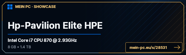 PC-Showcase Hp-Pavilion Elite HPE von Silveryd auf MEIN PC