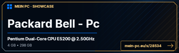PC-Showcase Packard Bell - Pc von KingKubi auf MEIN PC
