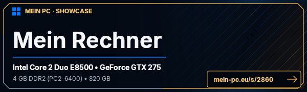 PC-Showcase Mein Rechner von DerSchelle auf MEIN PC