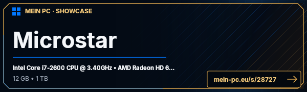 PC-Showcase Microstar von Prozessor auf MEIN PC