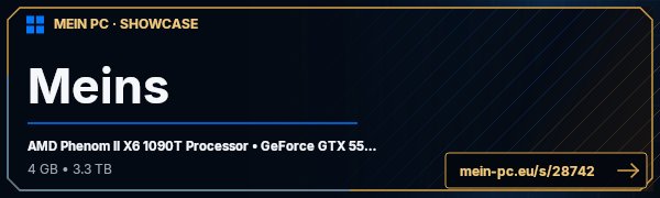 PC-Showcase Meins von fitzer666 auf MEIN PC