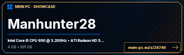 PC-Showcase Manhunter28 von Manhunter28 auf MEIN PC