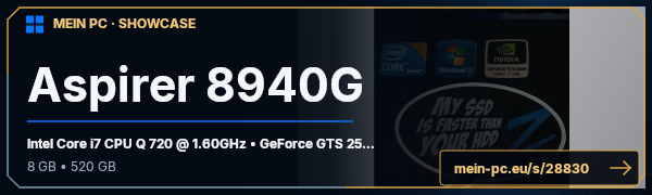 PC-Showcase Aspirer 8940G von heckrott auf MEIN PC