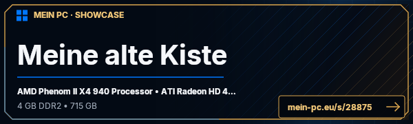 PC-Showcase Meine alte Kiste von Blackout4 auf MEIN PC