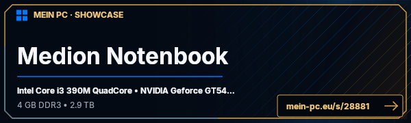 PC-Showcase Medion Notenbook von JoKer2105 auf MEIN PC