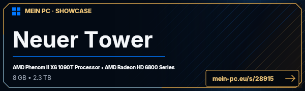 PC-Showcase Neuer Tower von Mr.H auf MEIN PC