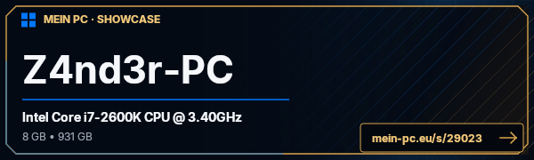 PC-Showcase Z4nd3r-PC von xz4nd3rx auf MEIN PC