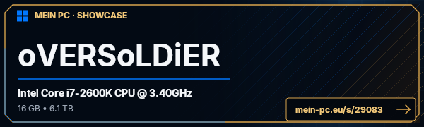 PC-Showcase oVERSoLDiER von oVERSoLDiER auf MEIN PC