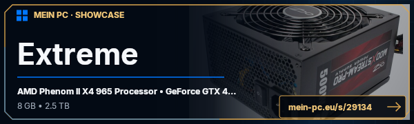 PC-Showcase Extreme von ExtremeGamer2012 auf MEIN PC