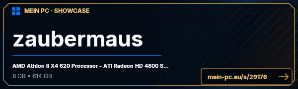 PC-Showcase zaubermaus von zaubermaus112 auf MEIN PC