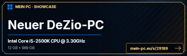PC-Showcase Neuer DeZio-PC von dezio auf MEIN PC