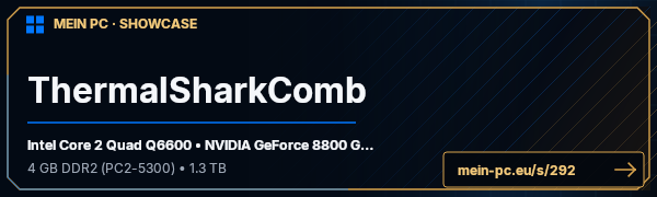 PC-Showcase ThermalSharkComb von sense auf MEIN PC
