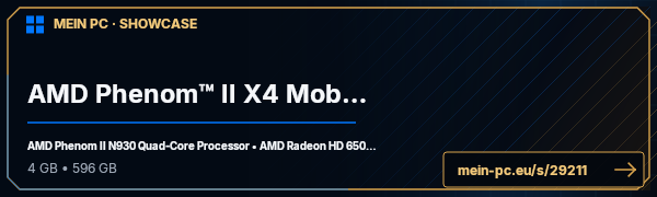 PC-Showcase AMD Phenom™ II X4 Mobile von partisanconnection auf MEIN PC