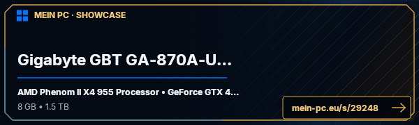 PC-Showcase Gigabyte GBT GA-870A-USB3 von Da_Micha auf MEIN PC