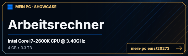 PC-Showcase Arbeitsrechner von Obi-Wan Kenobi auf MEIN PC