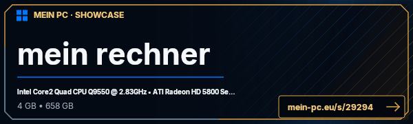 PC-Showcase mein rechner von Hellraiser2045 auf MEIN PC