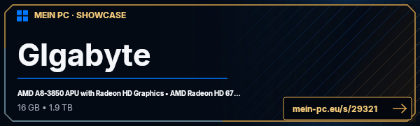 PC-Showcase GIgabyte von omega25 auf MEIN PC