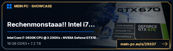 PC-Showcase Rechenmonstaaa!! Intel i7-3930K!!! von Strahlemann auf MEIN PC