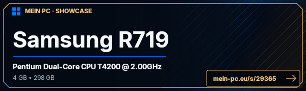 PC-Showcase Samsung R719 von lolmanwtflol auf MEIN PC