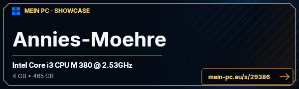 PC-Showcase Annies-Moehre von flowershop auf MEIN PC