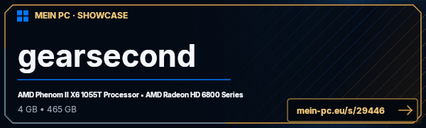 PC-Showcase gearsecond von allanon auf MEIN PC