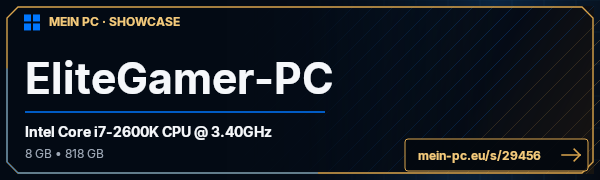 PC-Showcase EliteGamer-PC von Shobu55 auf MEIN PC