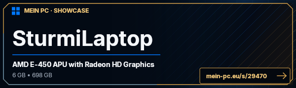 PC-Showcase SturmiLaptop von Sturmi1304 auf MEIN PC