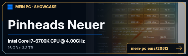 PC-Showcase Pinheads Neuer von Pinhead1104 auf MEIN PC