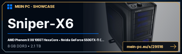 PC-Showcase Sniper-X6 von skinner99 auf MEIN PC