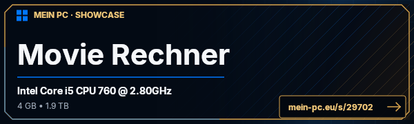 PC-Showcase Movie Rechner von Movie_Lol auf MEIN PC