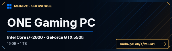 PC-Showcase ONE Gaming PC von Choco auf MEIN PC