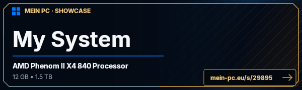 PC-Showcase My System von NephoX auf MEIN PC