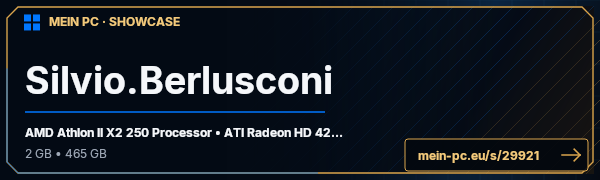 PC-Showcase Silvio.Berlusconi von Silvio.Berlusconi auf MEIN PC