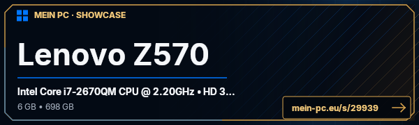 PC-Showcase Lenovo Z570 von trekkerfahrer89 auf MEIN PC