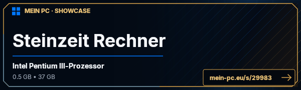 PC-Showcase Steinzeit Rechner von derroterecher auf MEIN PC