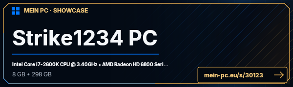 PC-Showcase Strike1234 PC von strike1234 auf MEIN PC