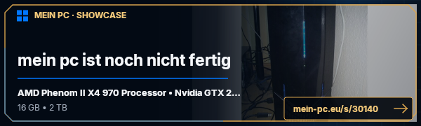 PC-Showcase mein pc ist noch nicht fertig von Z3r4t auf MEIN PC