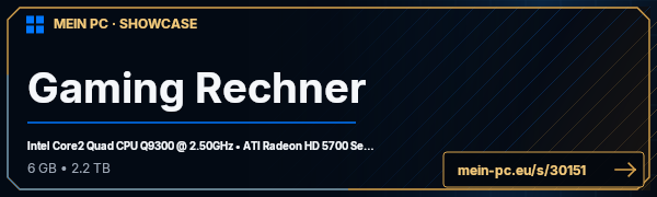 PC-Showcase Gaming Rechner  von psycho030 auf MEIN PC