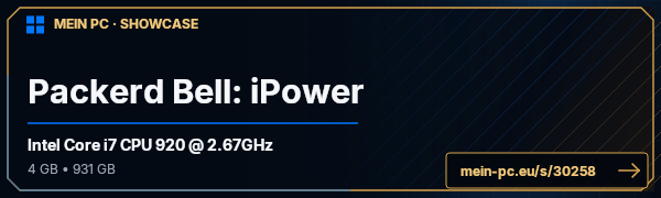 PC-Showcase Packerd Bell: iPower von starov123 auf MEIN PC