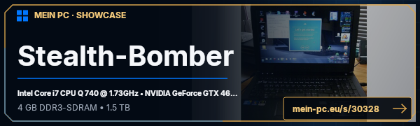 PC-Showcase Stealth-Bomber von Siebenschläfer auf MEIN PC