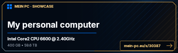 PC-Showcase My personal computer von Neculau auf MEIN PC
