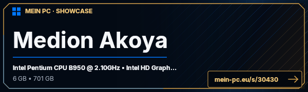 PC-Showcase Medion Akoya  von Marcel3686 auf MEIN PC