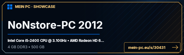 PC-Showcase NoNstore-PC 2012 von NoNstore auf MEIN PC