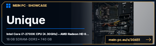 PC-Showcase Unique von El Barto auf MEIN PC
